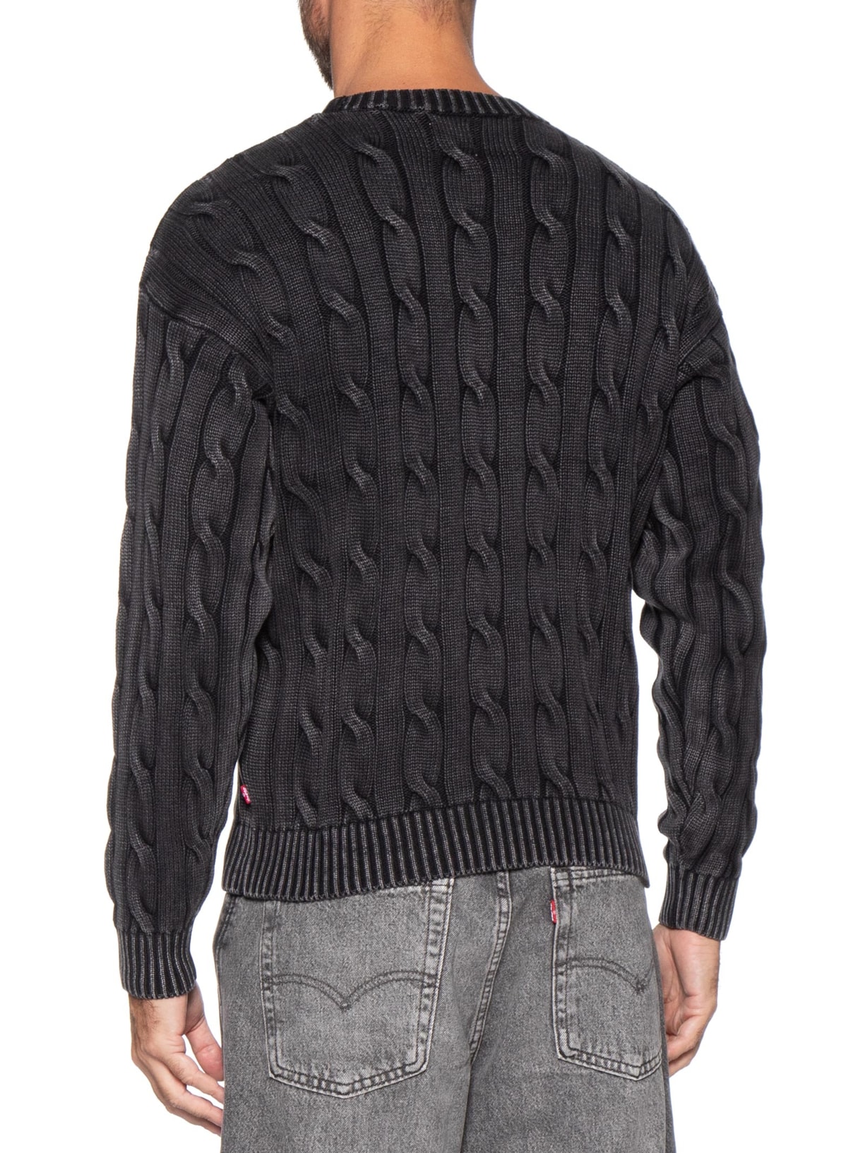 Suéter Masculino Relaxed Fit Carmel Cable Preto Levi's