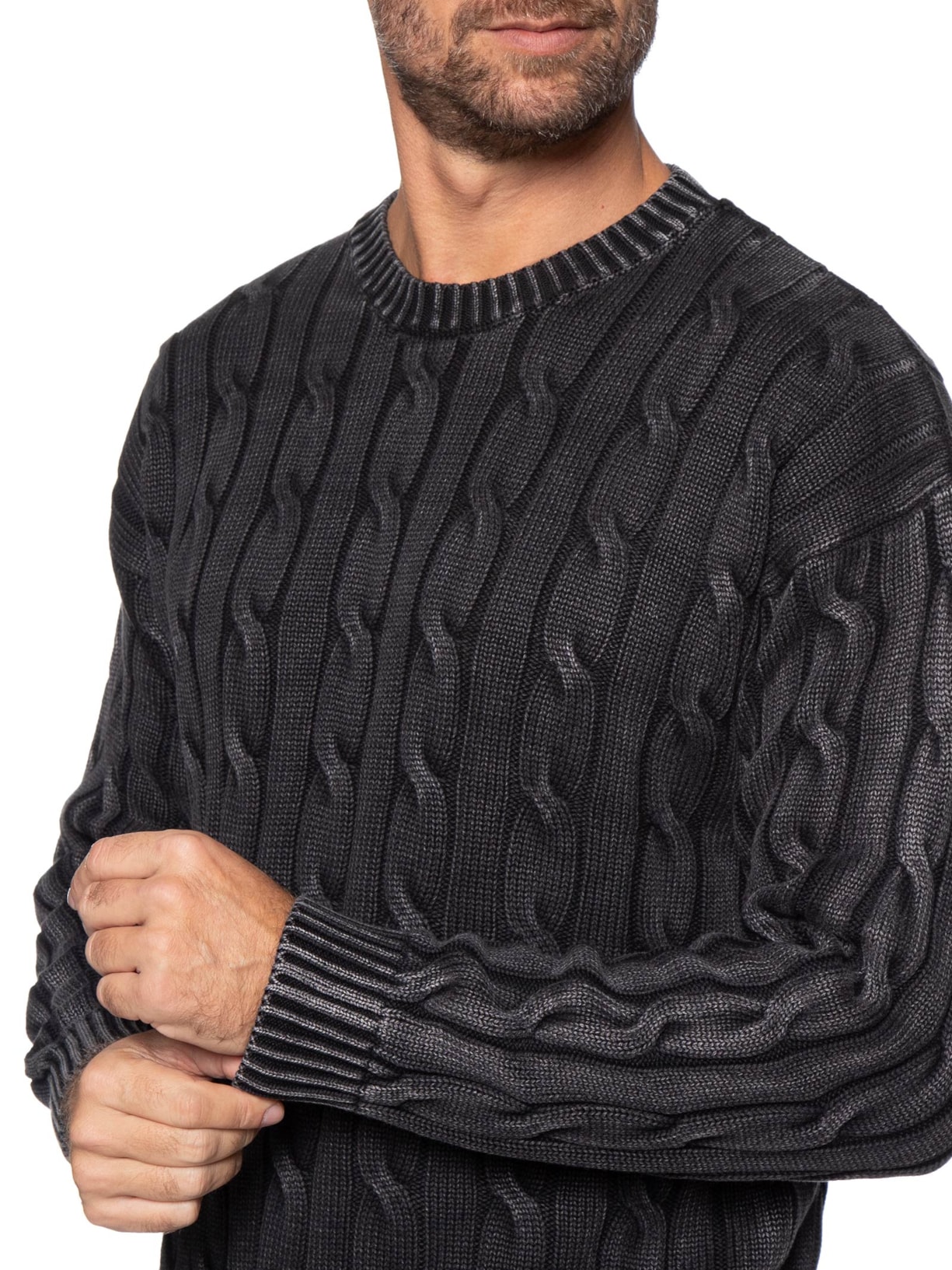 Suéter Masculino Relaxed Fit Carmel Cable Preto Levi's