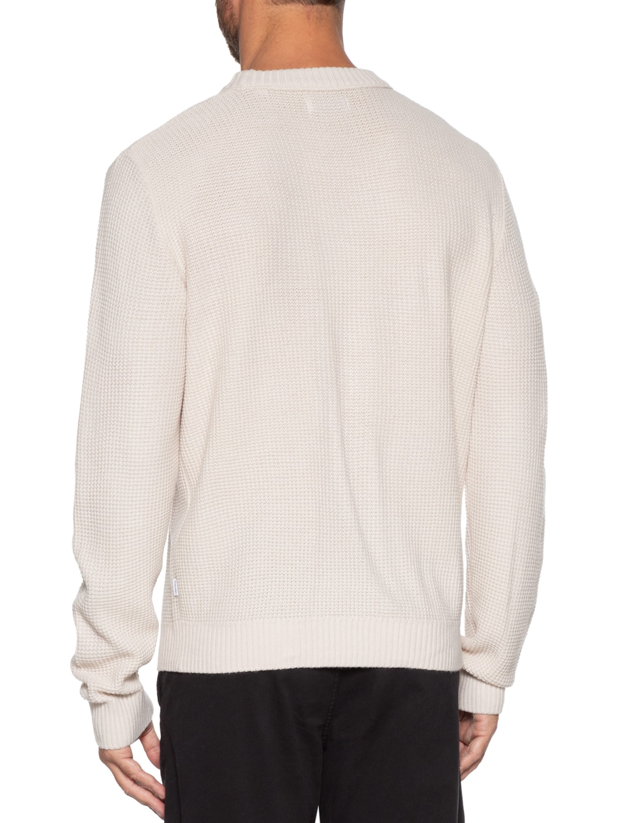 Suéter Masculino Roy Gola Careca Tricot Bege Jack & Jones