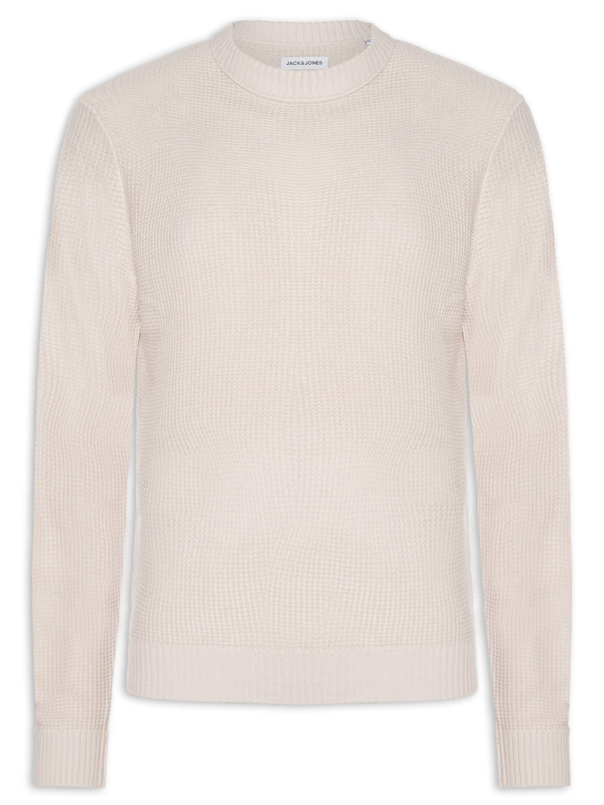 Suéter Masculino Roy Gola Careca Tricot Bege Jack & Jones