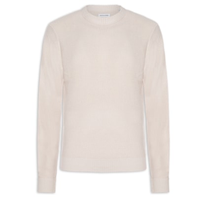 Suéter Masculino Roy Gola Careca Tricot - Bege