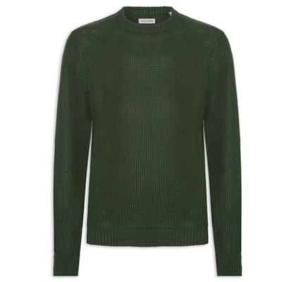 Suéter Masculino Roy Gola Careca Tricot - Verde