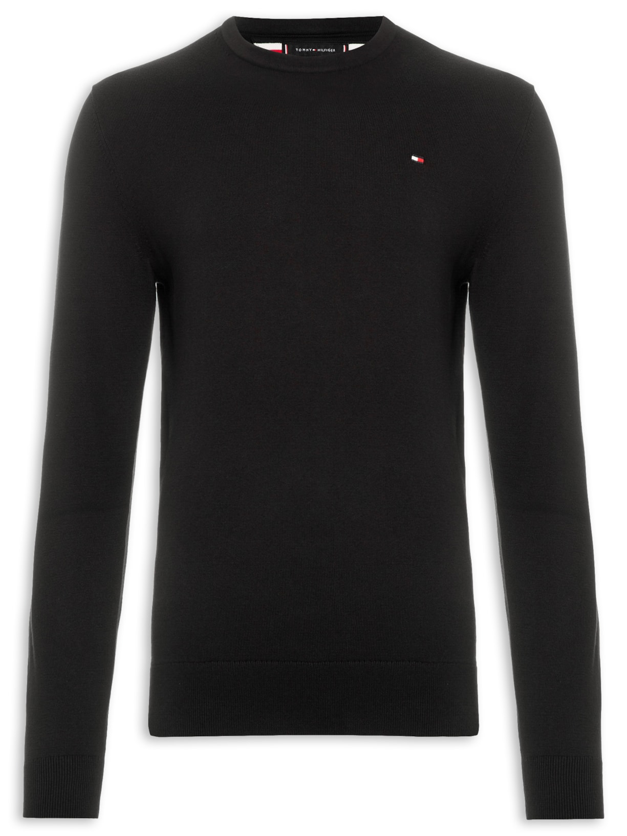 Suéter Masculino Signature Crew Neck - Preto