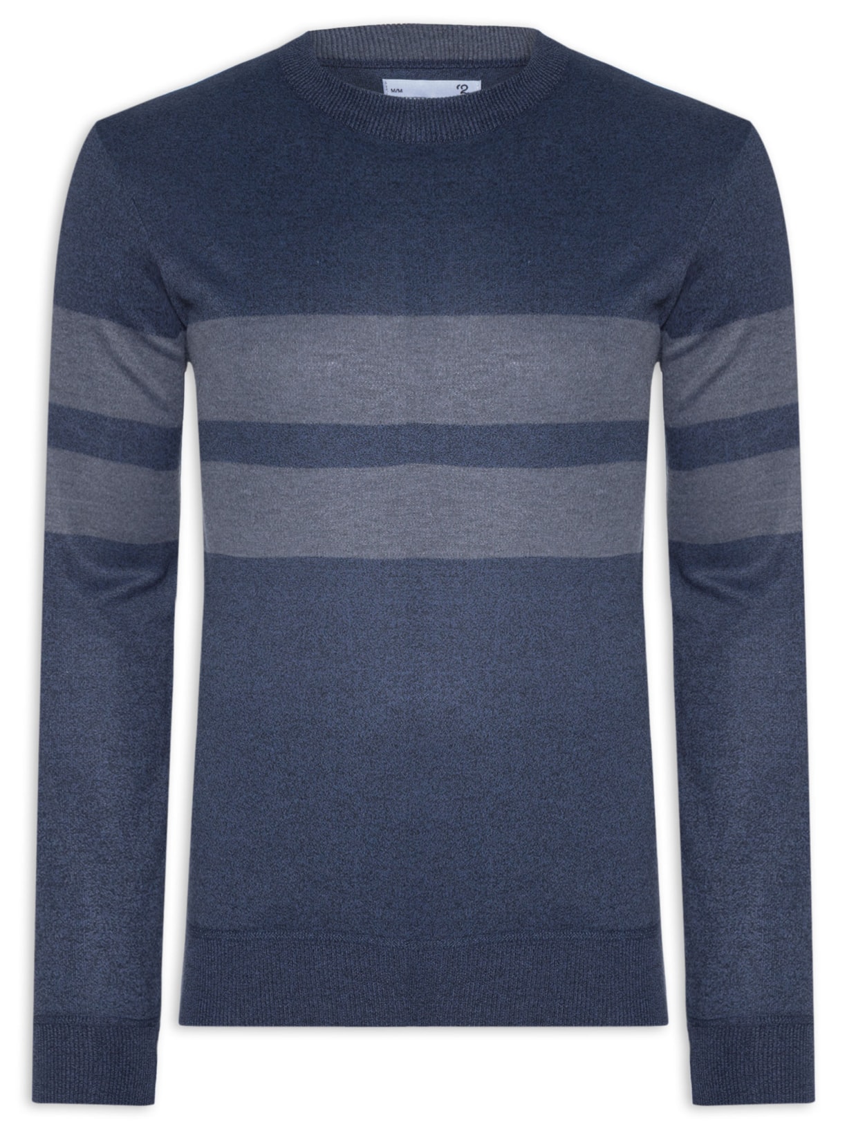Suéter Masculino Soft Gola Redonda - Cinza