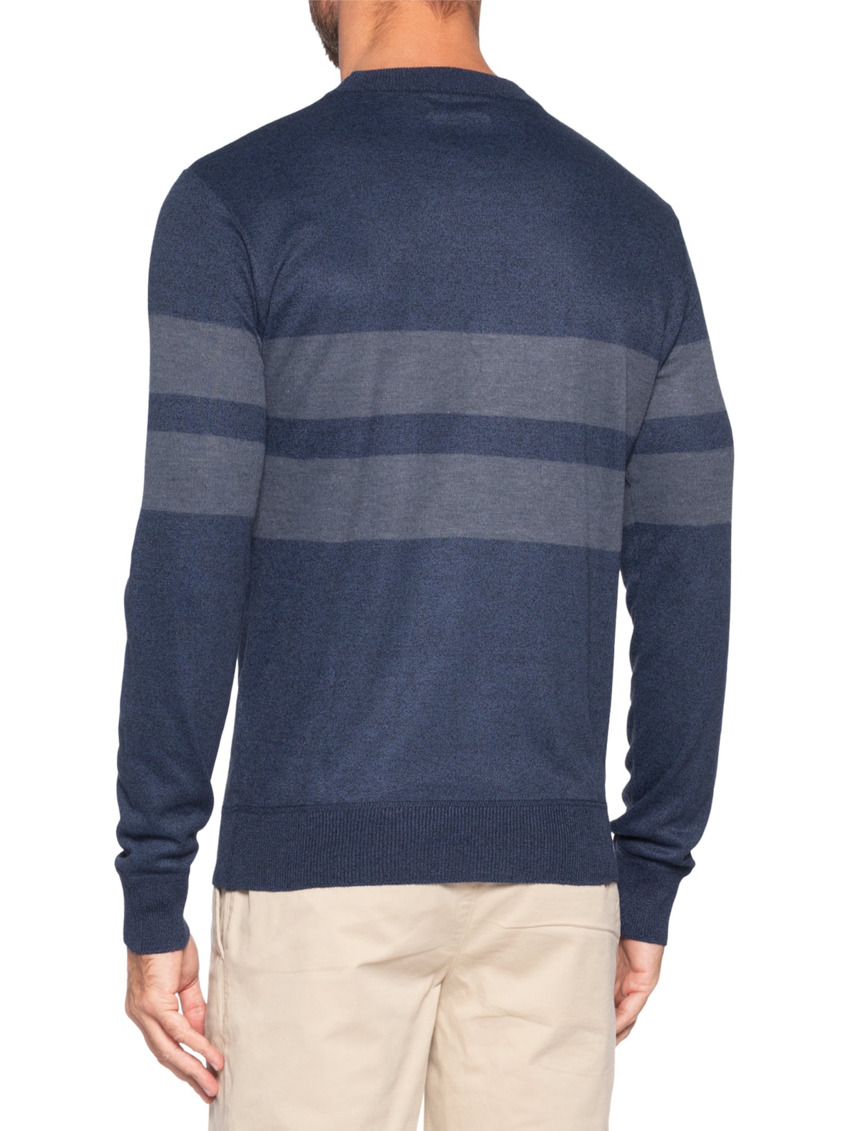 Suéter Masculino Soft Gola Redonda Cinza '2 Essential
