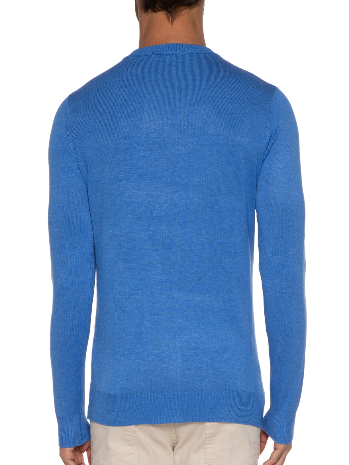 Suéter Masculino Textura Azul '2 Essential