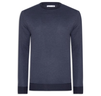 Suéter Masculino Textura Casa De Abelha - Azul