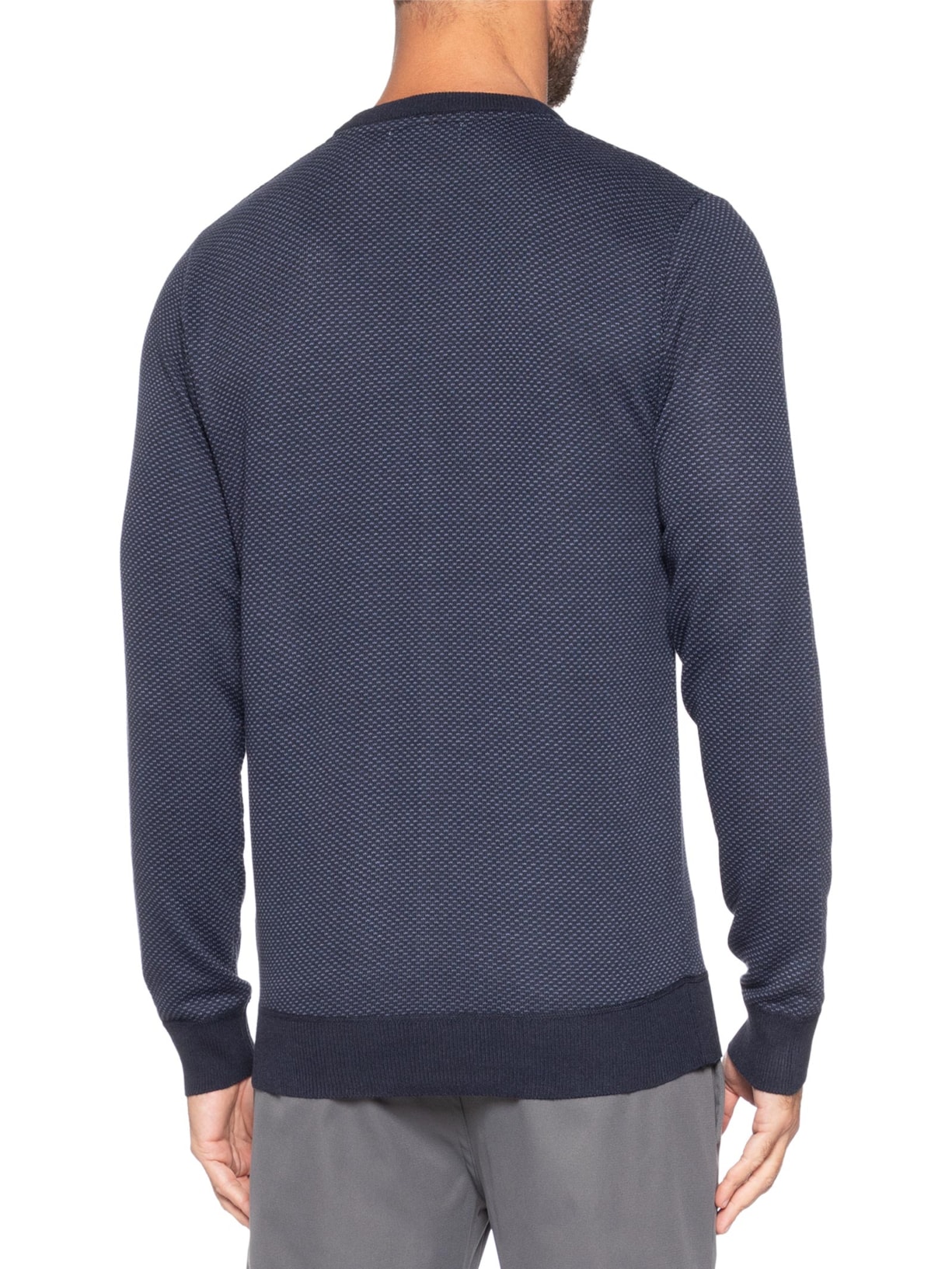 Suéter Masculino Textura Casa De Abelha Azul '2 Essential