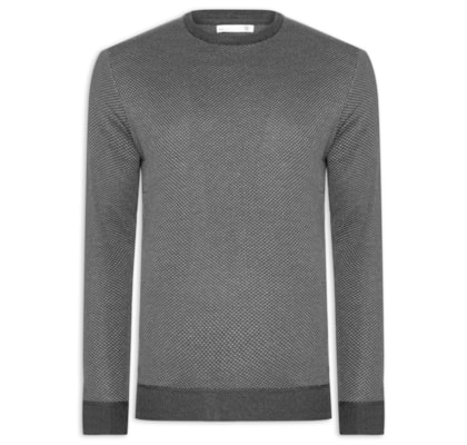 Suéter Masculino Textura Casa De Abelha - Preto