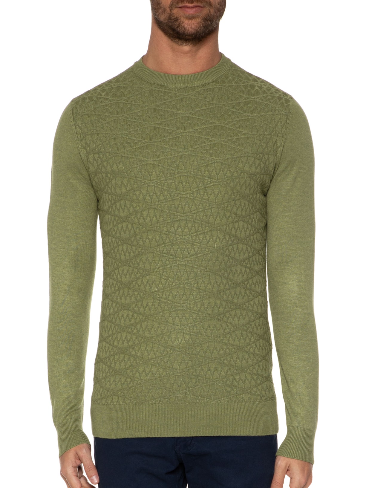 Suéter Masculino Textura - Verde by '2 ESSENTIAL