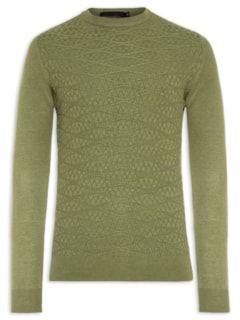 Suéter Masculino Textura - Verde by '2 ESSENTIAL