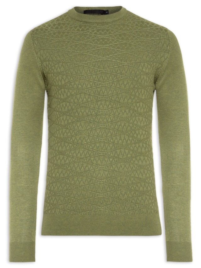 Suéter Masculino Textura - Verde by '2 ESSENTIAL