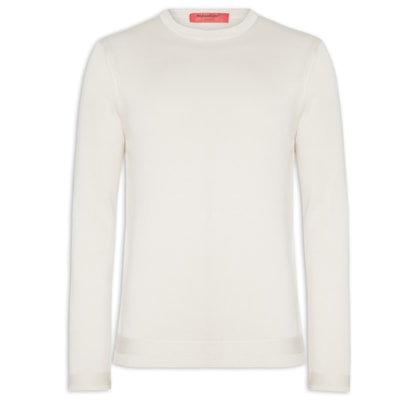 Suéter Masculino Tricô - Branco