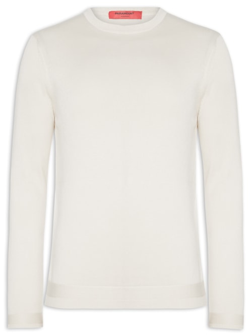 Suéter Masculino Tricô - Branco