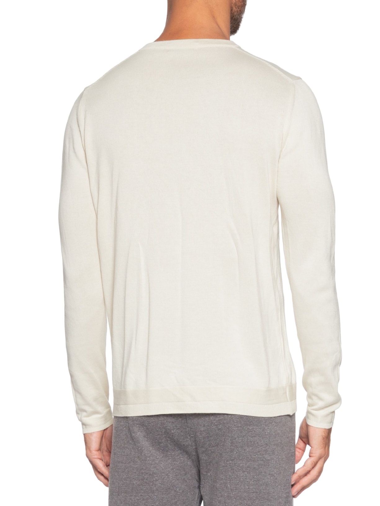 Suéter Masculino Tricô Branco Paramount Alfaiataria