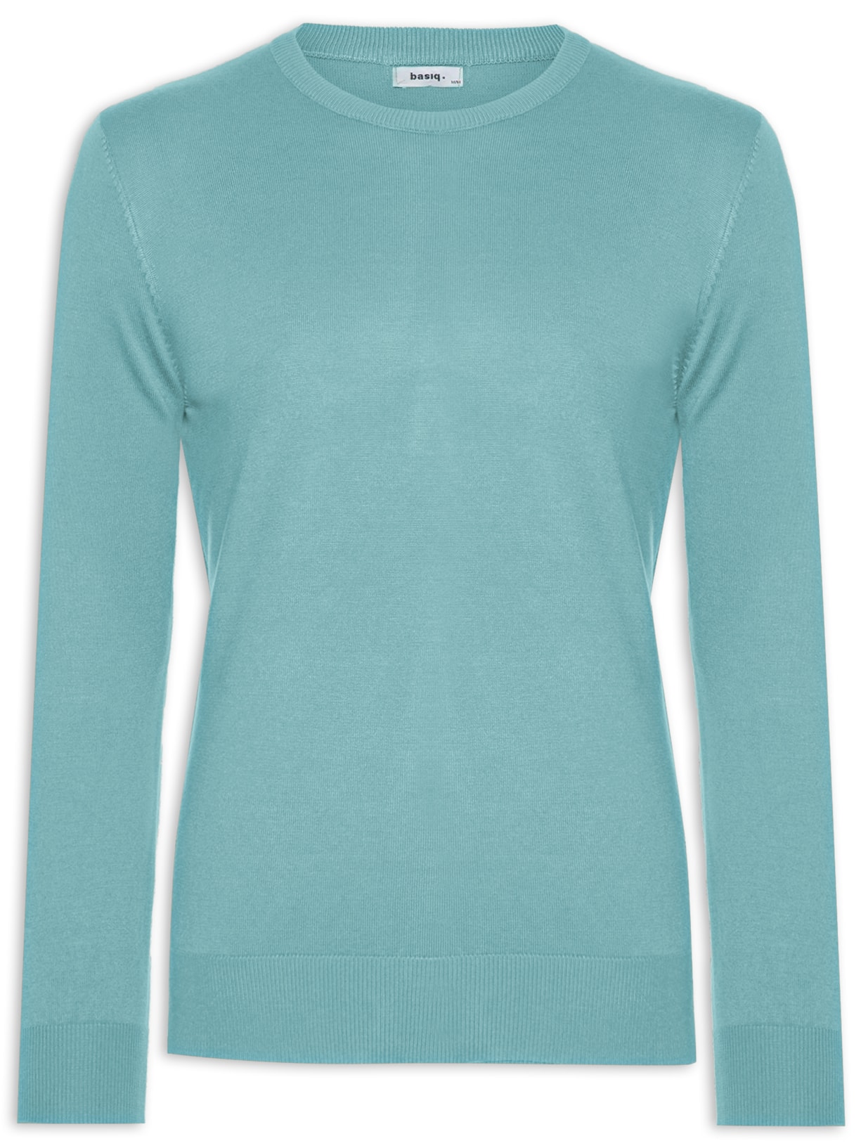 Suéter Masculino Tricot Básico Gola Redonda - Verde