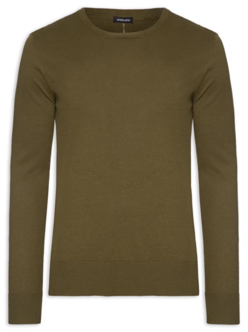 Suéter Masculino Tricot Classic Cotton Ii - Marrom