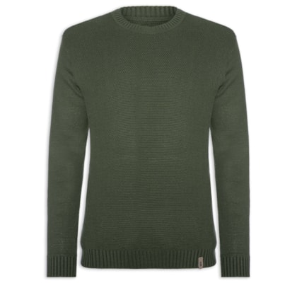 Suéter Masculino Tricot Colmeia – Verde