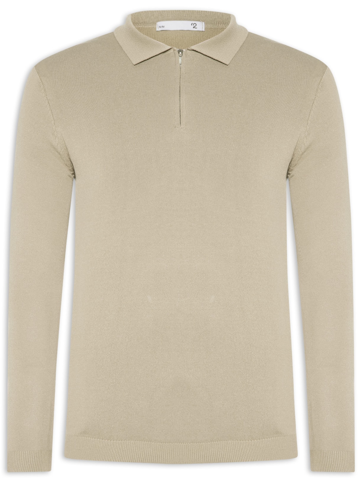 Suéter Masculino Tricot Com Zíper Bege '2 Essential
