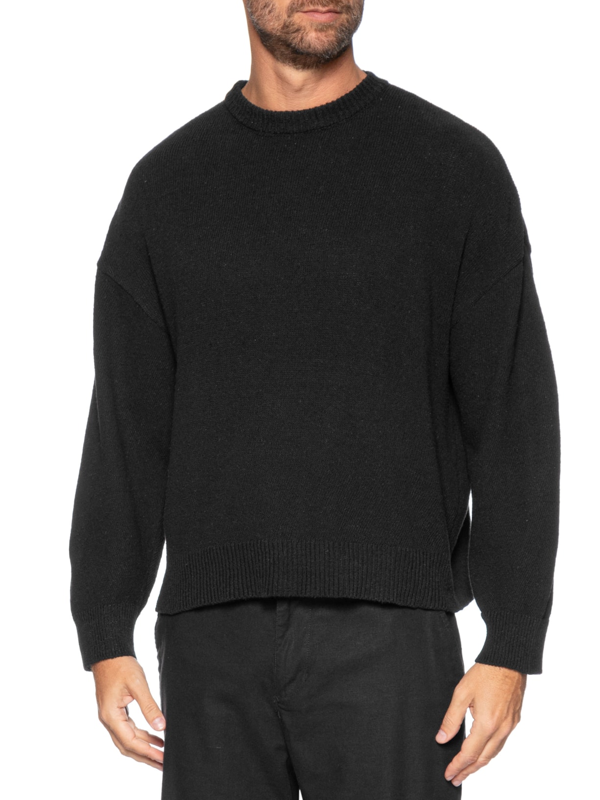 Suéter Masculino Tricot E-Fabric Preto Osklen