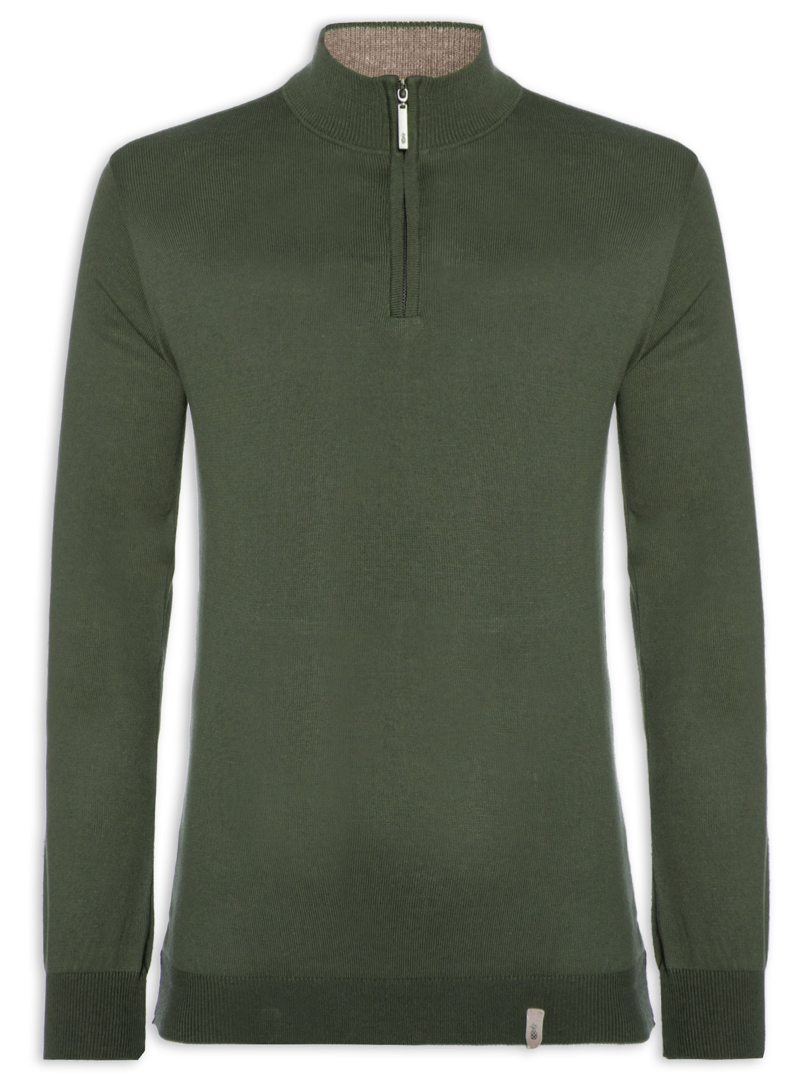 Suéter Masculino Tricot Half Zíper - Verde - Pineapple
