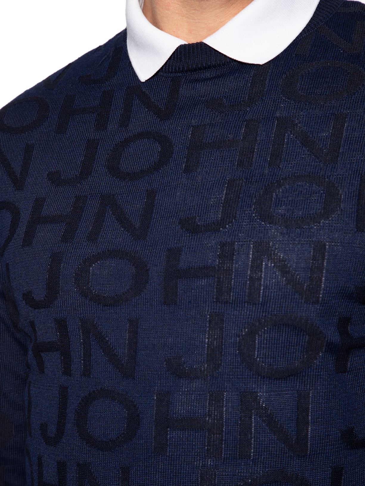 Suéter Masculino Tricot Jacquard Azul John John