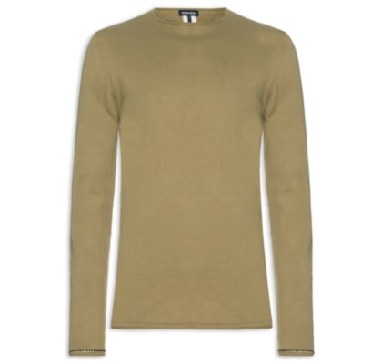 Suéter Masculino Tricot Light Cotton - Marrom