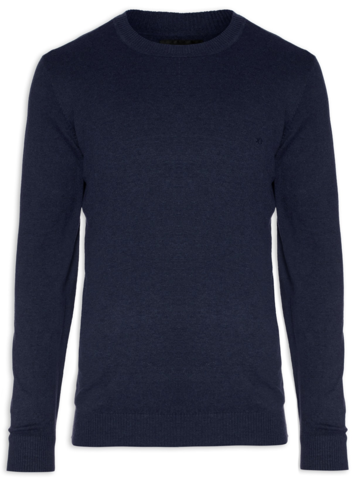 Suéter Masculino Tricot Light Gola Normal - Azul