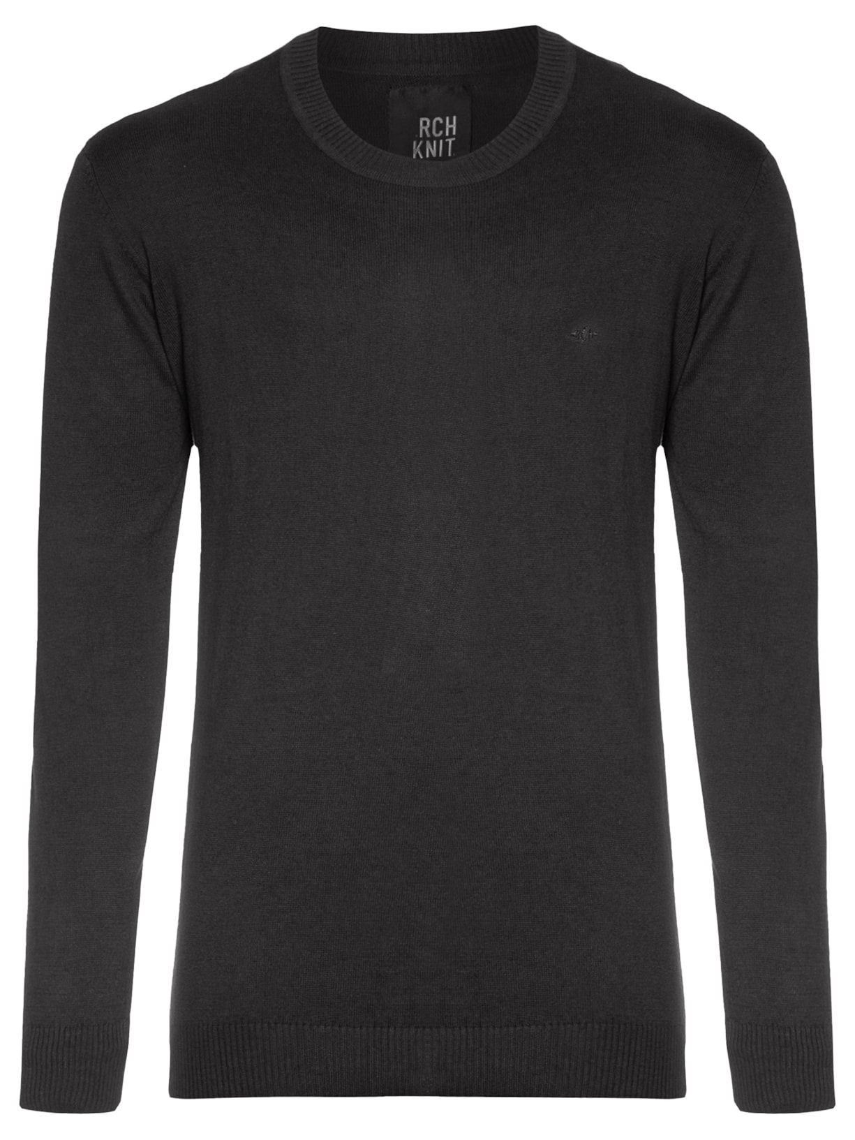 Suéter Masculino Tricot Light Gola Normal - Cinza