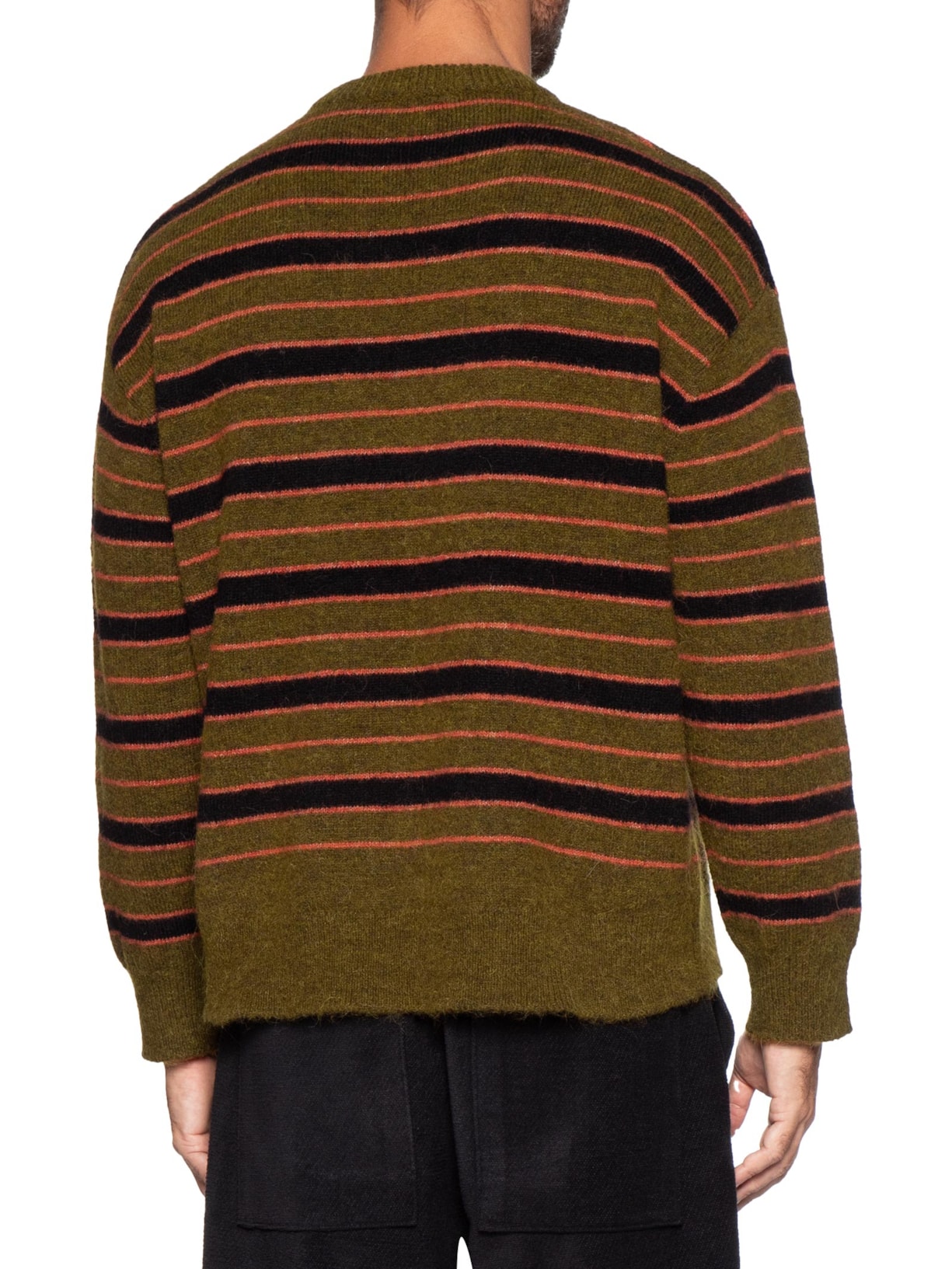 Suéter Masculino Tricot Listrado Marrom Osklen