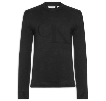Suéter Masculino Tricot Maxi – Preto