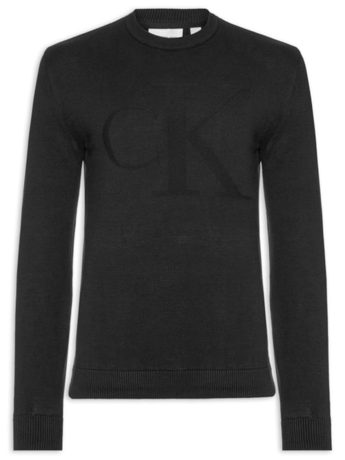 Suéter Masculino Tricot Maxi – Preto