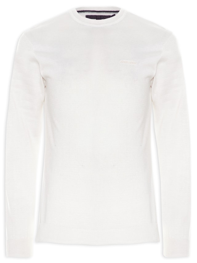 Suéter Masculino Tricot New Basic - Off White by JOHN JOHN