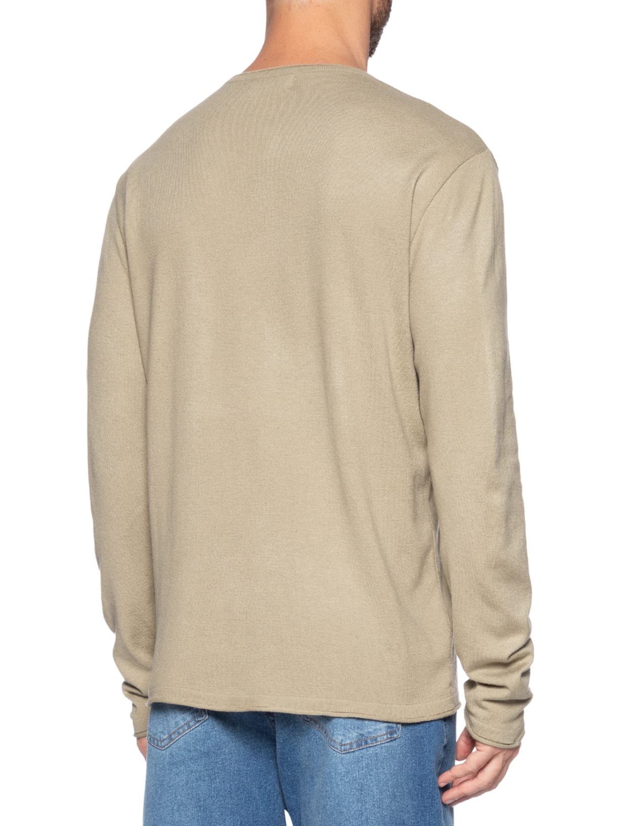 Suéter Masculino Tricot Pull Bege Zapalla