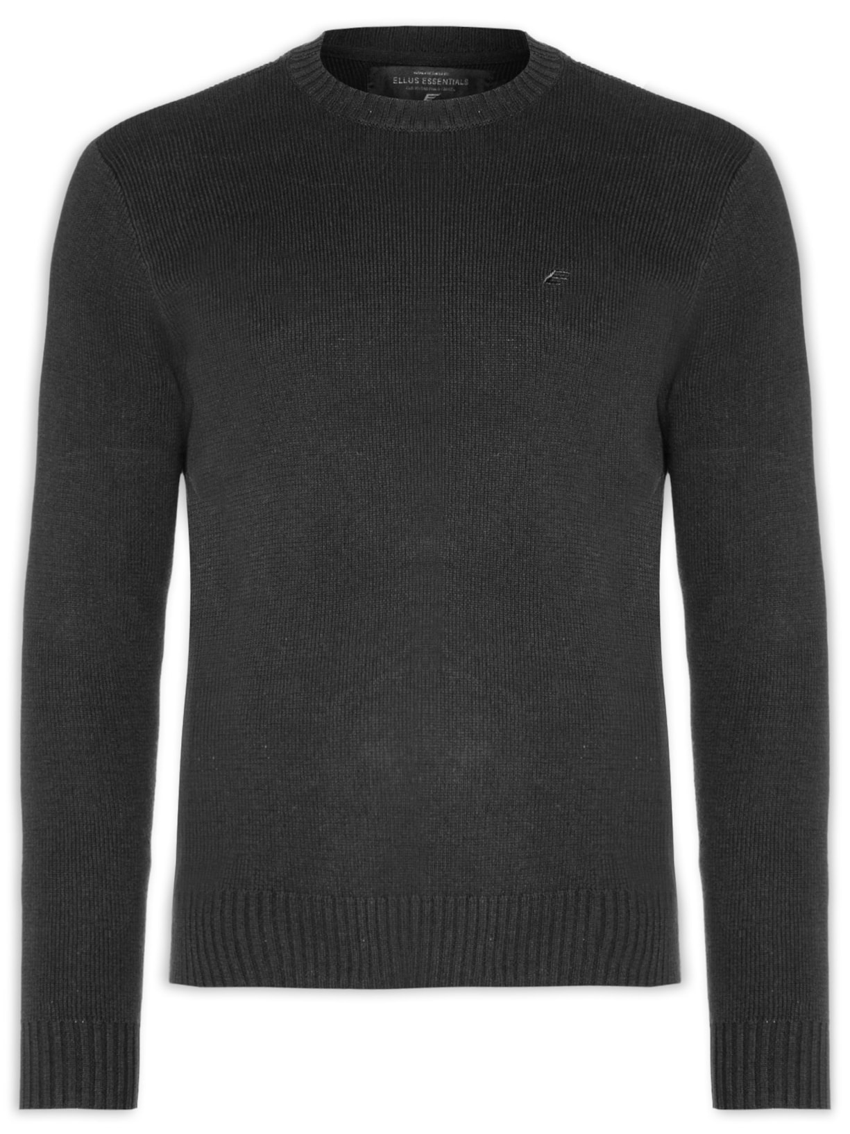 Suéter Masculino Tricot Rib Heavy - Preto