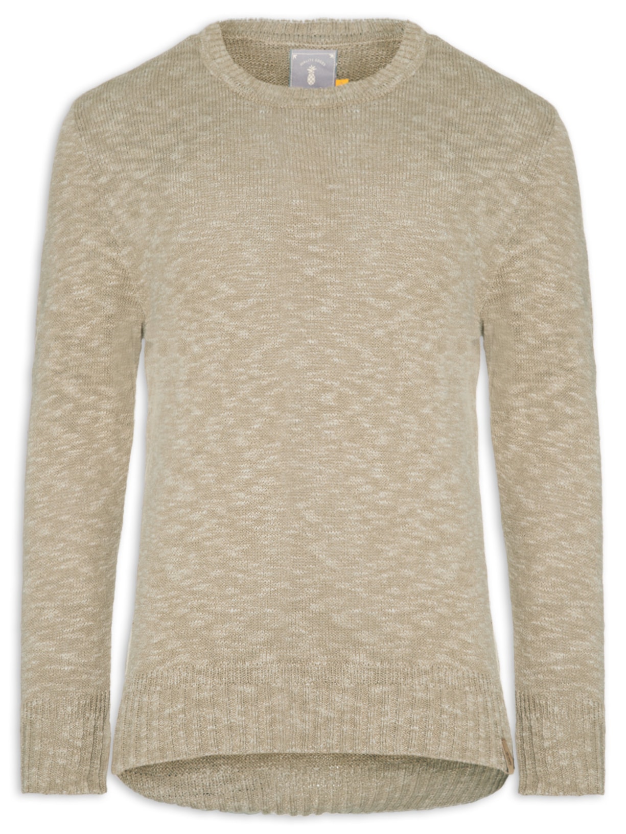 Suéter Masculino Tricot Slub - Bege