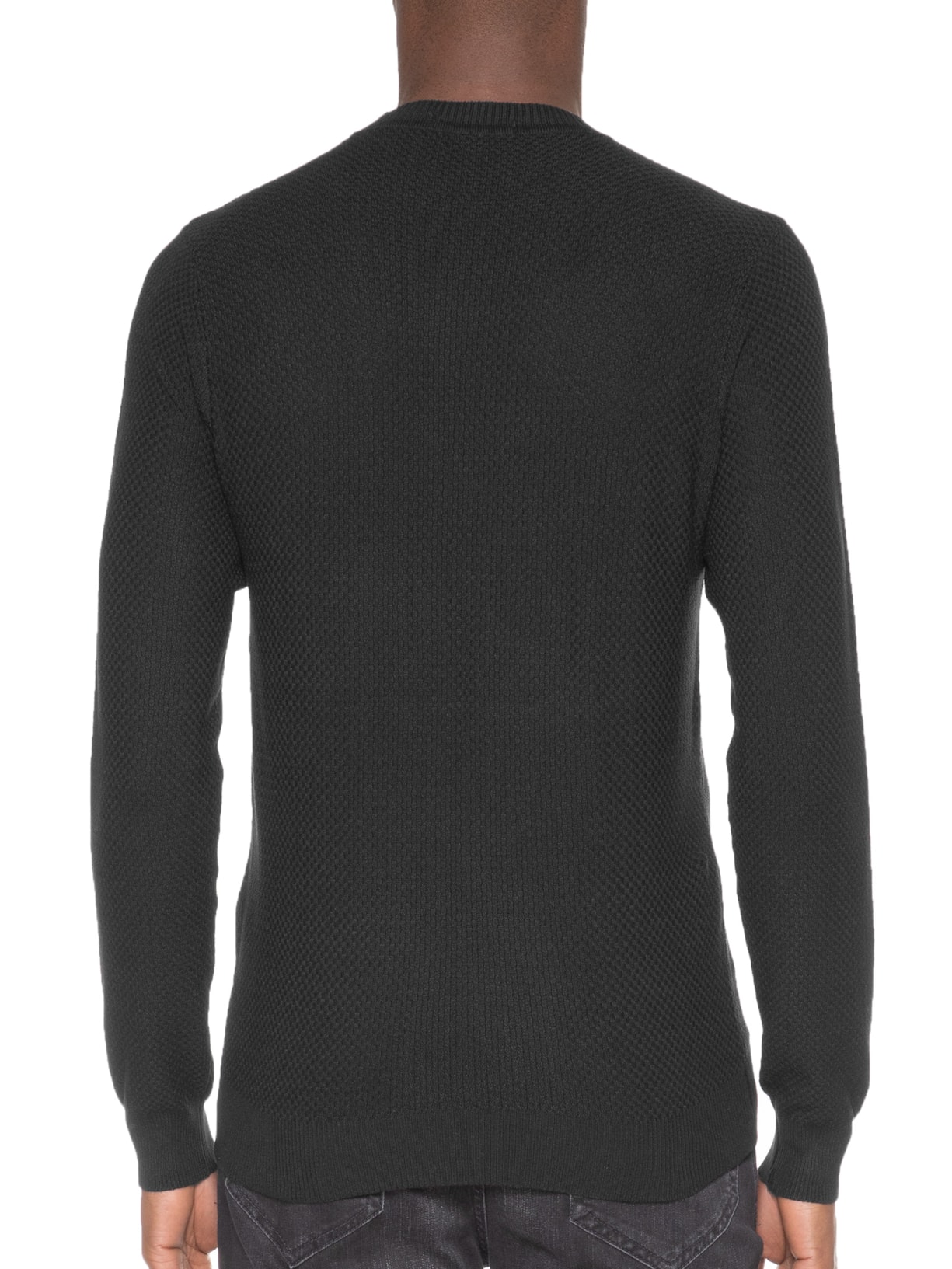Suéter Masculino Tricot Texturizado Preto '2 Essential