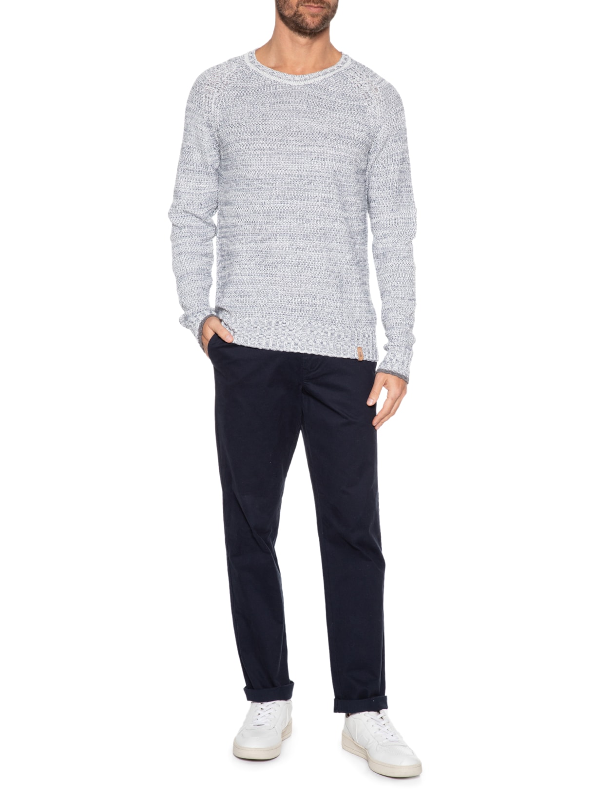 Suéter Masculino Tricot Winter Azul Pineapple