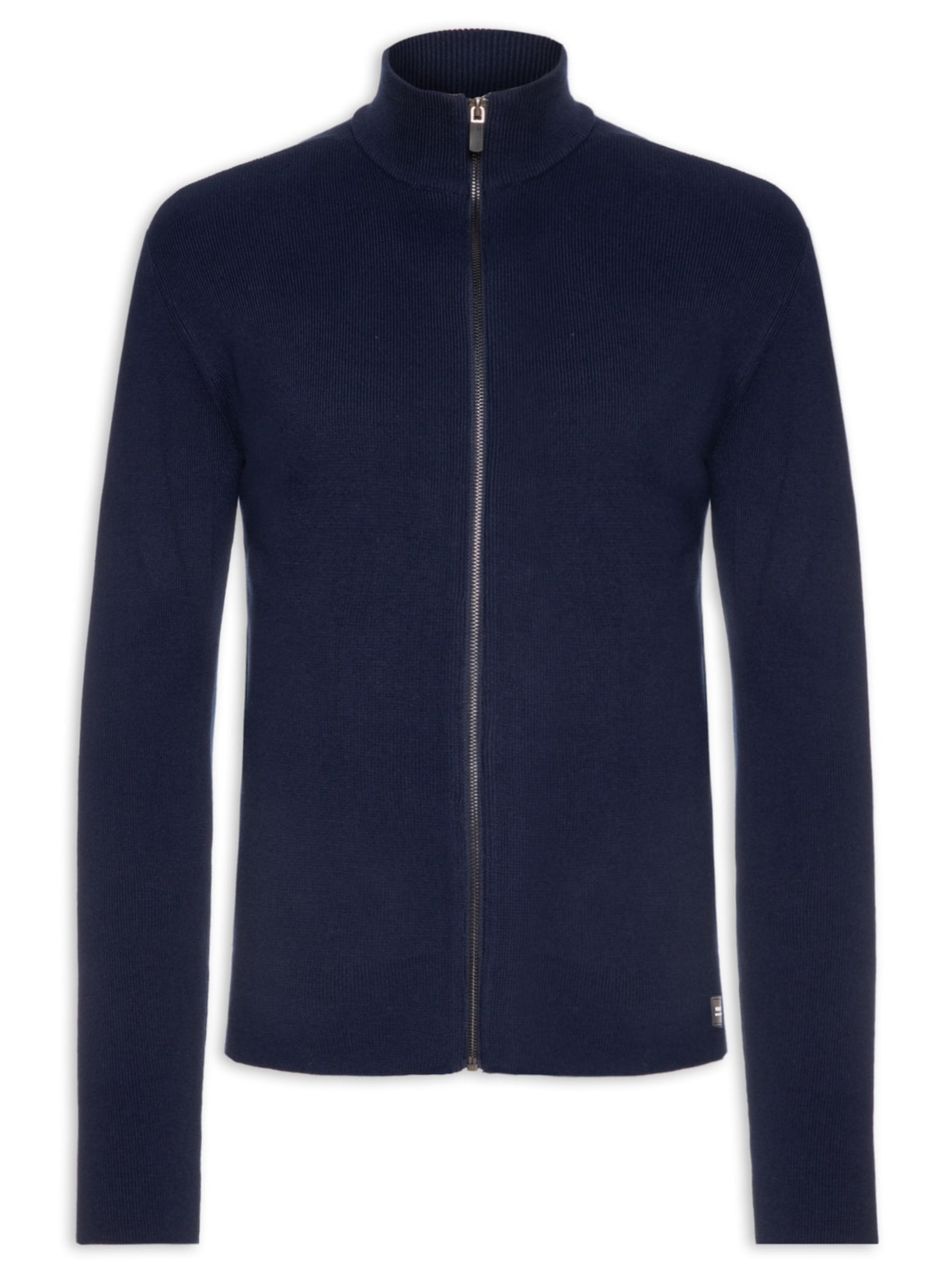 Suéter Masculino Tricot Zíper – Azul Osklen