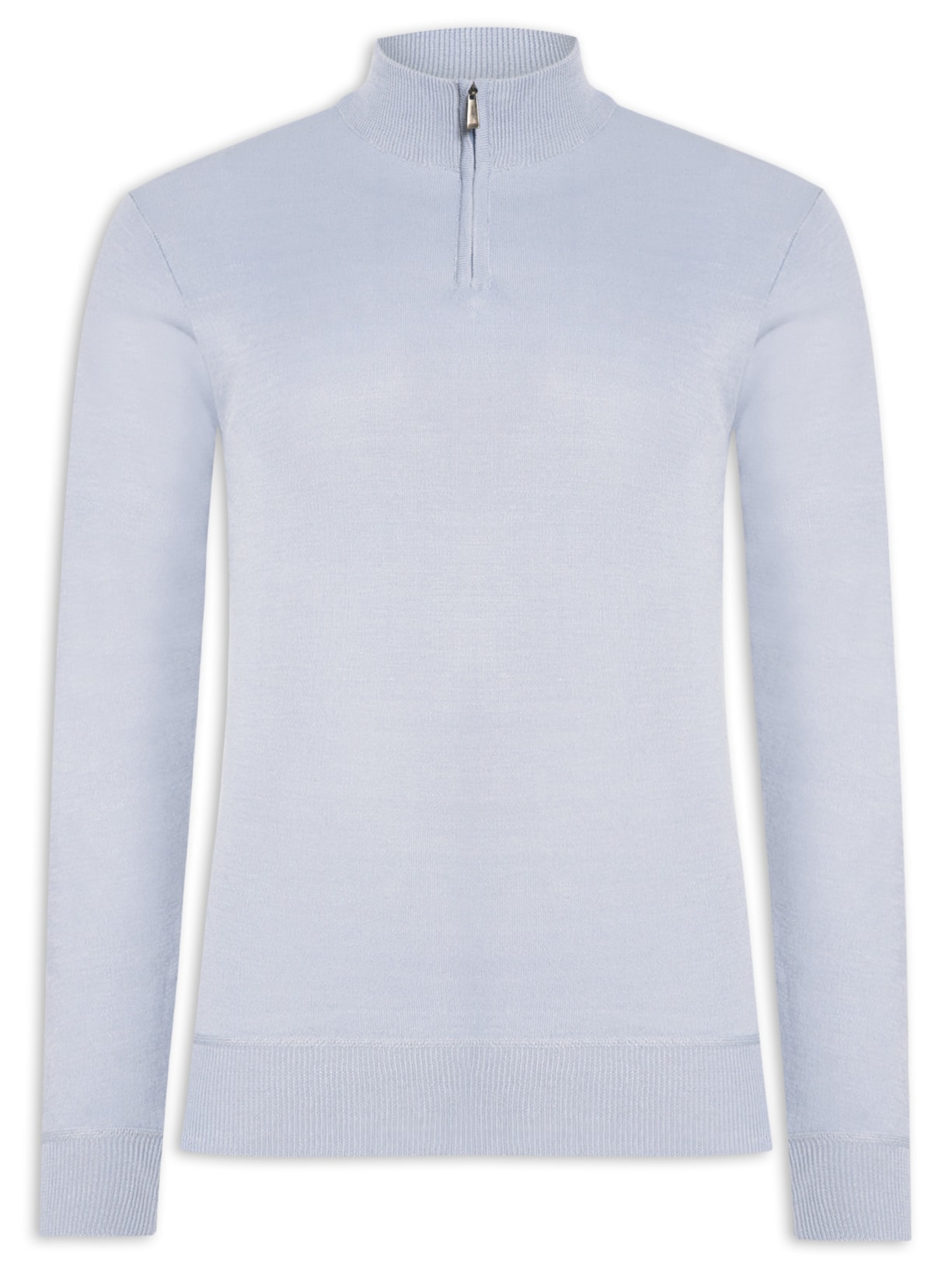 Suéter Masculino Zíper Cinza '2 Essential