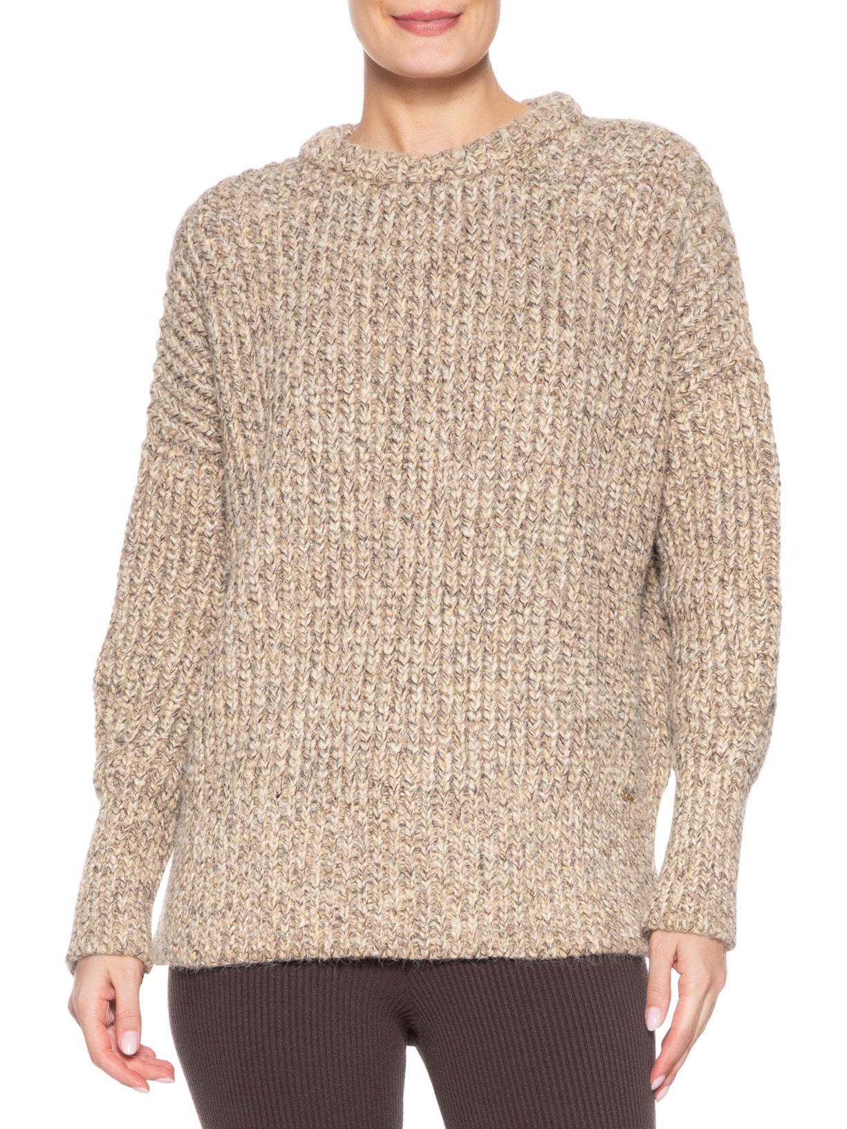 Suéter Maxipull Pérola Bege Anselmi