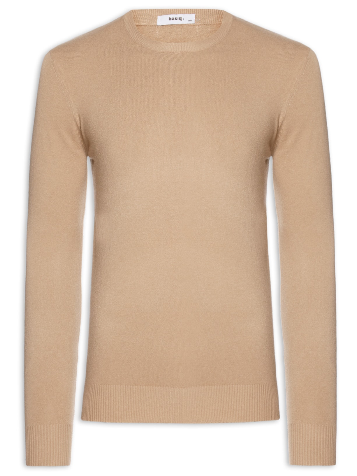 Suéter Tricot Masculino Básico Gola Redonda - Marrom