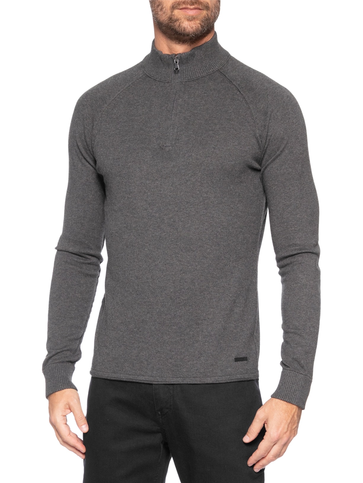 Suéter Tricot Masculino Cashmere Aspen Cinza Austral