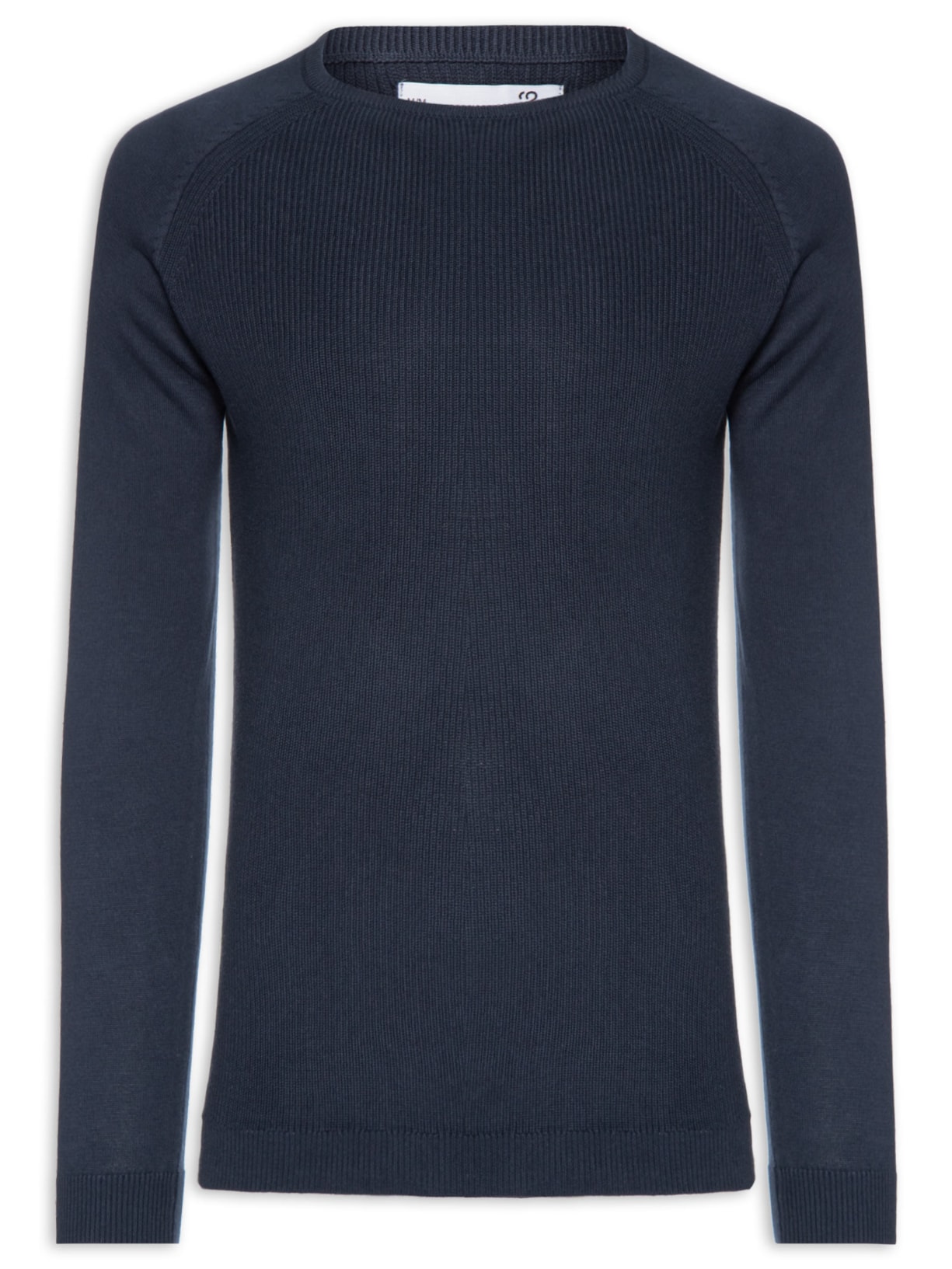 Suéter Tricot Masculino Corpo Tranças Mg Lisa - Azul