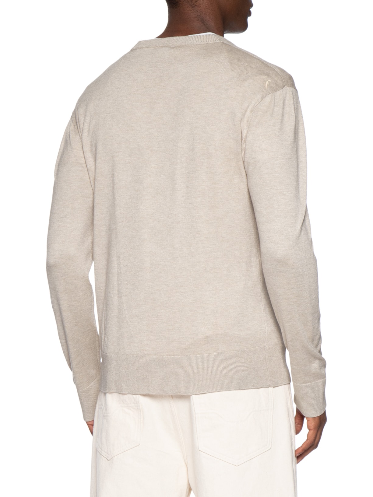 Suéter Tricot Masculino Manga Longa Touch Senna Bege Reserva