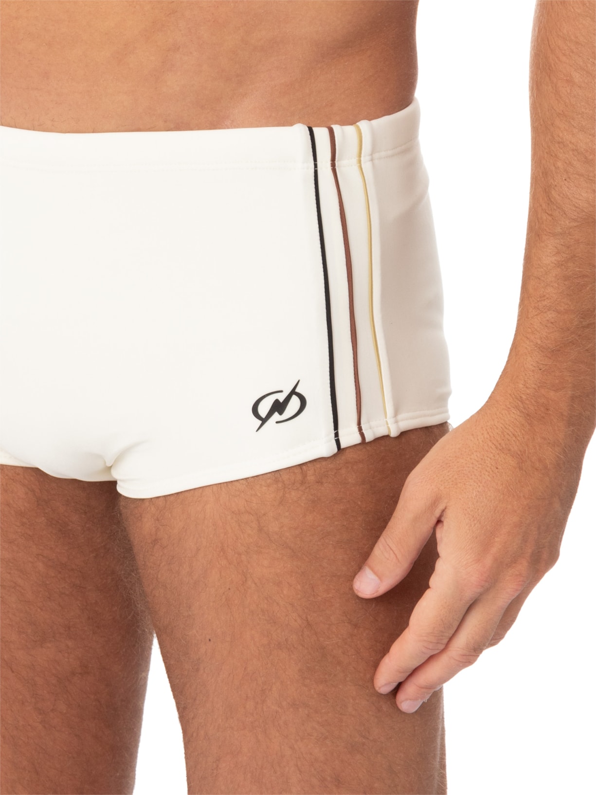 Sunga Boxer Army Capuccino Off White Blueman