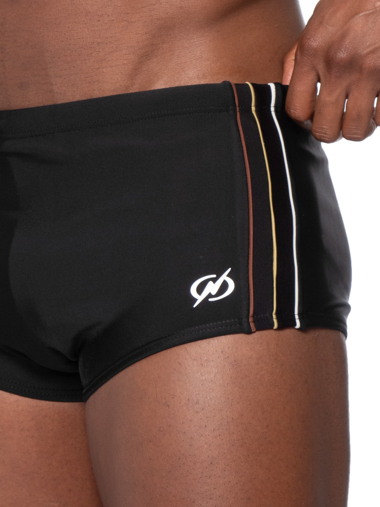 Sunga Boxer Army Capuccino Preto Blueman
