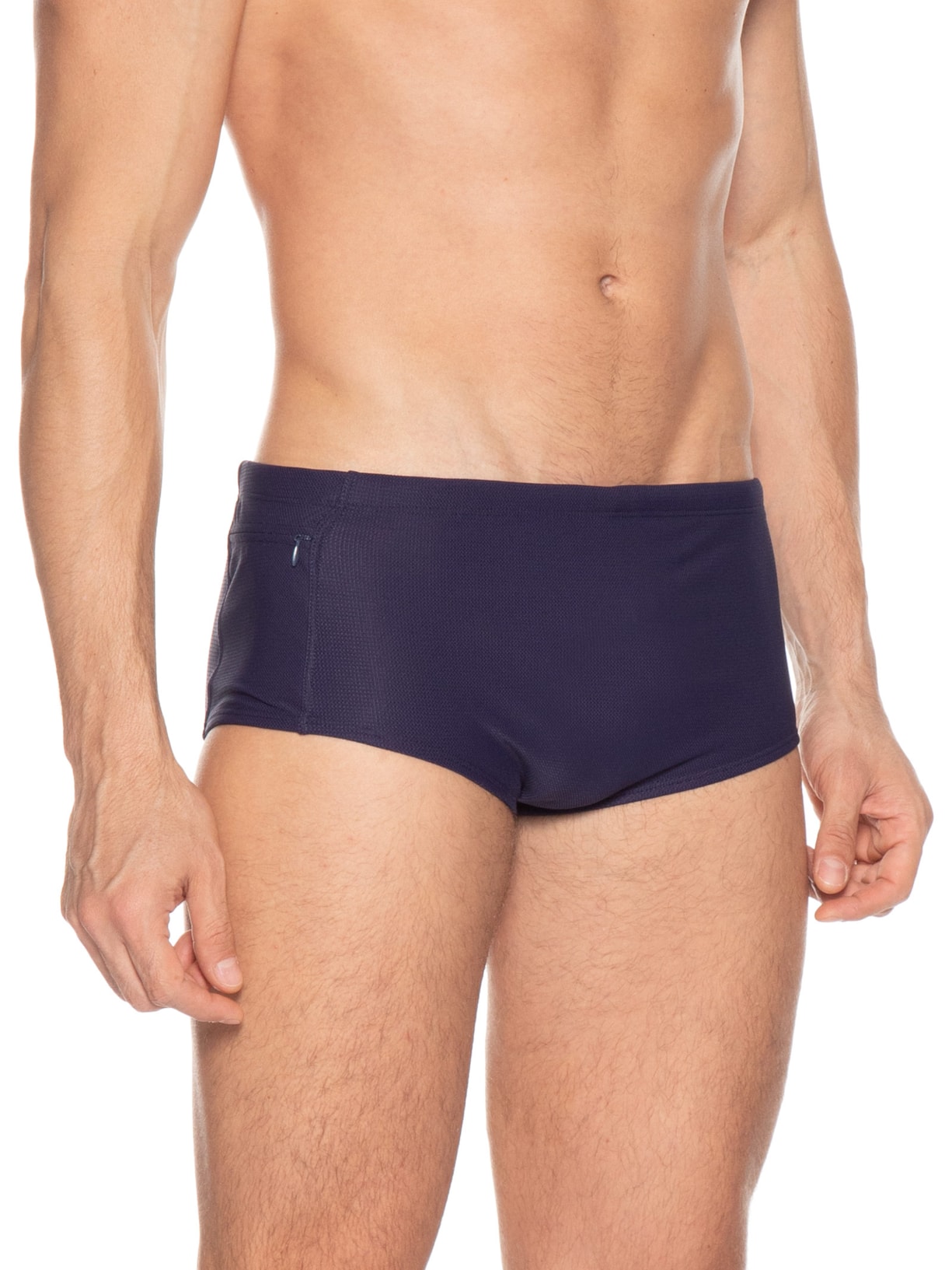 Sunga Boxer Masculina Texturizada Com Bolso Azul Zapalla
