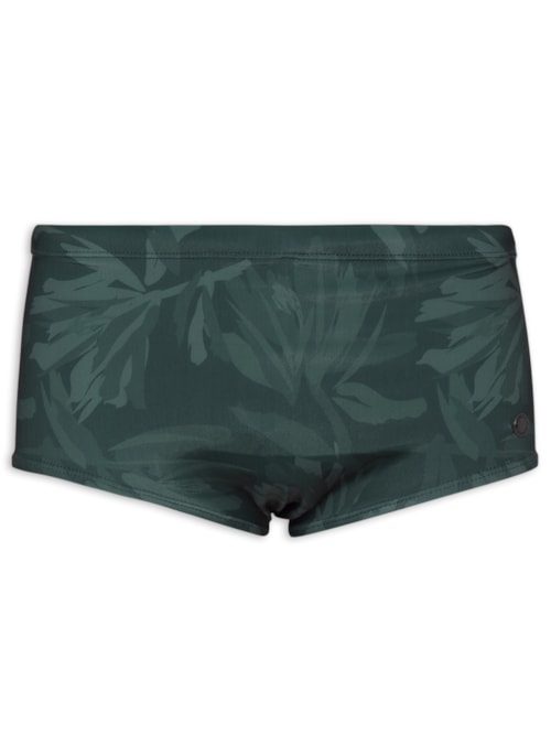 Sunga Estampada Flower Tint - Verde