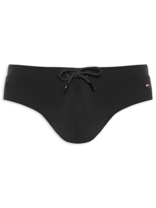 Sunga Masculina Brief Com Logo - Preto